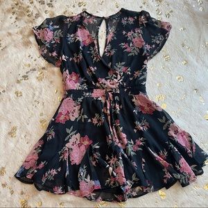 NWT Small Floral Print Short Romper